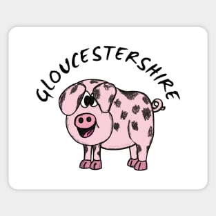 Gloucestershire Old Spot Pig Gloucester Funny Sticker